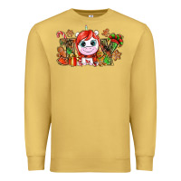 Antique Gold Joy unicorn Christmas Premium Sweatshirt - NancyCooperArtShop
