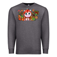 Charcoal Heather Joy unicorn Christmas Premium Sweatshirt - NancyCooperArtShop