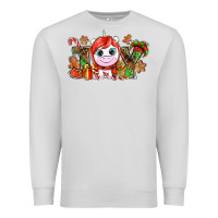 Dove Grey Joy unicorn Christmas Premium Sweatshirt - NancyCooperArtShop