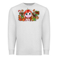 Oatmeal Heather Joy unicorn Christmas Premium Sweatshirt - NancyCooperArtShop