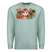 Seafoam Joy unicorn Christmas Premium Sweatshirt - NancyCooperArtShop