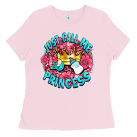 Bubblegum Pink just call me princess Ladies Tee - AdoDesignShop