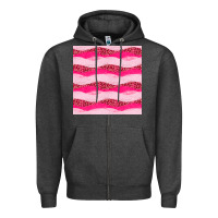Charcoal Heather valentines day glitter and leopard seamless pattern Zipper Hoodie - BundleAndBundleShop