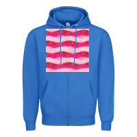 True Royal valentines day glitter and leopard seamless pattern Zipper Hoodie - BundleAndBundleShop