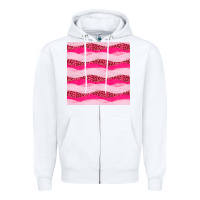 White valentines day glitter and leopard seamless pattern Zipper Hoodie - BundleAndBundleShop