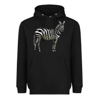 Black zebra Heavyweight Hoodie - LillyAllenDesigns