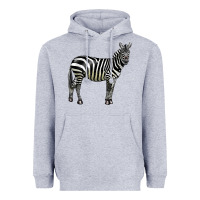 Heather Grey zebra Heavyweight Hoodie - LillyAllenDesigns