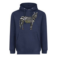 Navy zebra Heavyweight Hoodie - LillyAllenDesigns