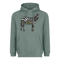 Sage zebra Heavyweight Hoodie - LillyAllenDesigns