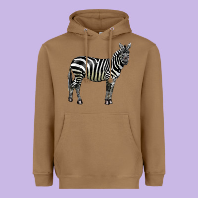 Zebra Heavyweight Hoodie Designed By Lillyallendesigns