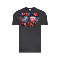 Vintage Black American mini Vintage Tee - Zillion Design Studio