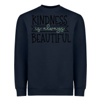 Navy kindness Heavyweight Sweatshirt - Unal Design
