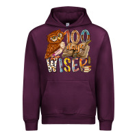 Mauve Wine 100 days wiser Urban Hoodie - RacoonDesign