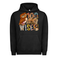 Pigment Black 100 days wiser Urban Hoodie - RacoonDesign