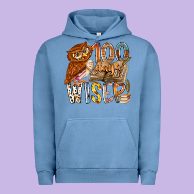 100 Days Wiser Urban Hoodie Designed By Racoondesign
