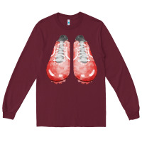 Burgundy red cleats fa element 3 Long Sleeve Tee - FaDigitalArtStudio