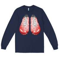 Navy red cleats fa element 3 Long Sleeve Tee - FaDigitalArtStudio