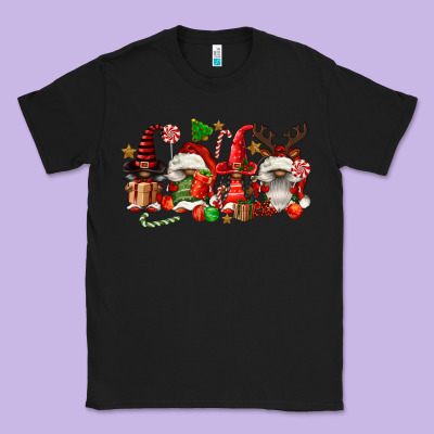 Christmas Afro Gnomies Classic Tee Designed By Fadigitalartstudio