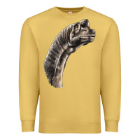 Antique Gold brachiosaurus face Premium Sweatshirt - LillyAllenDesigns