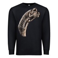 Black brachiosaurus face Premium Sweatshirt - LillyAllenDesigns