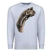 Heather Grey brachiosaurus face Premium Sweatshirt - LillyAllenDesigns