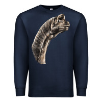 Navy brachiosaurus face Premium Sweatshirt - LillyAllenDesigns
