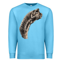 Ocean Blue brachiosaurus face Premium Sweatshirt - LillyAllenDesigns