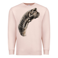 Pale Pink brachiosaurus face Premium Sweatshirt - LillyAllenDesigns