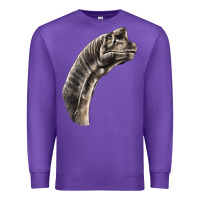 Purple brachiosaurus face Premium Sweatshirt - LillyAllenDesigns