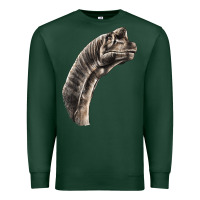Sports Green brachiosaurus face Premium Sweatshirt - LillyAllenDesigns