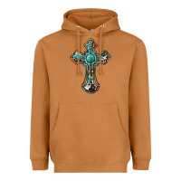 Meerkat western cross Heavyweight Hoodie - BarkalooDesign