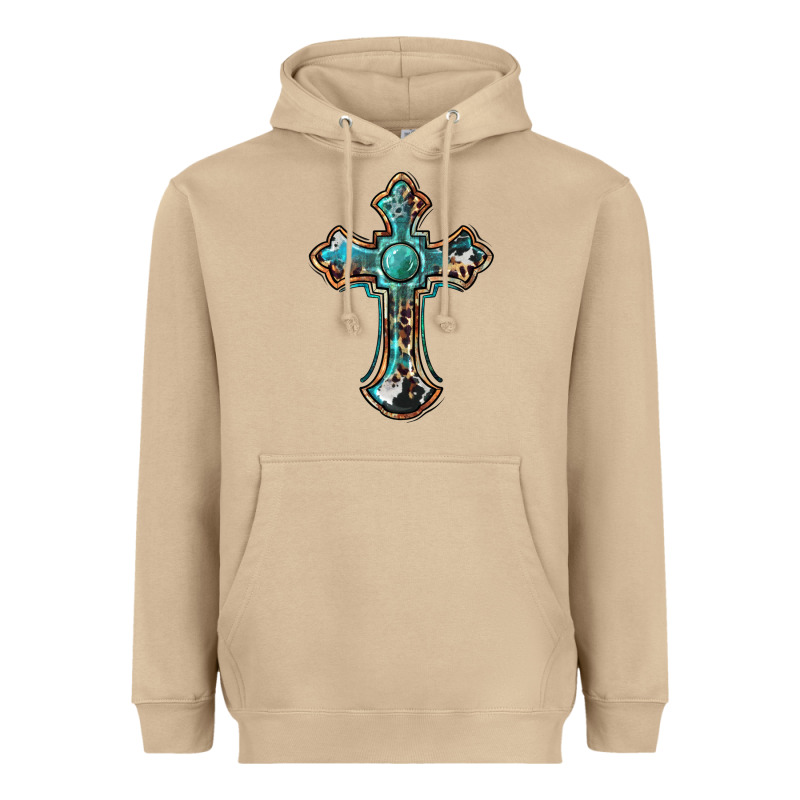 Western Cross Heavyweight Hoodie by BarkalooDesign | Teevron