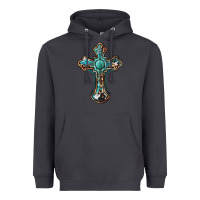Smoke western cross Heavyweight Hoodie - BarkalooDesign