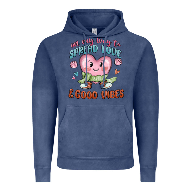 On My Way To Spread Love Vintage Hoodie by MaliasSmallBusiness | Teevron