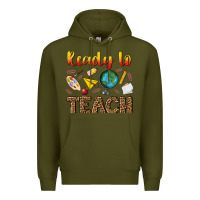 Army Green ready to teach Premium Hoodie - NancyCooperArtShop