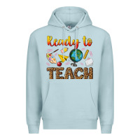 Blue Mist ready to teach Premium Hoodie - NancyCooperArtShop