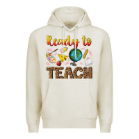 Oatmeal Heather ready to teach Premium Hoodie - NancyCooperArtShop