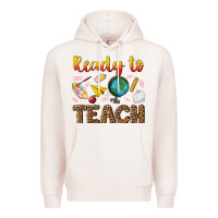 Pale Pink ready to teach Premium Hoodie - NancyCooperArtShop