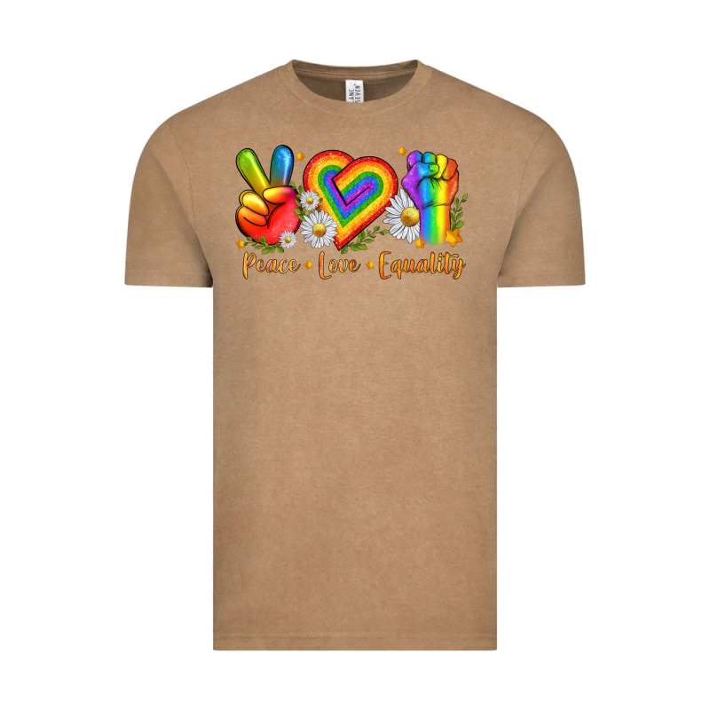Peace Love Equality Vintage Tee by texasbilliewilder | Teevron