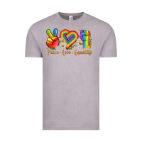 Vintage Zinc peace love equality Vintage Tee - texasbilliewilder