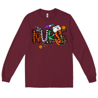 Burgundy nurse halloween Long Sleeve Tee - CowhideDigitalArt