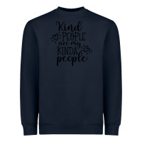 Navy kind Heavyweight Sweatshirt - Unal Design