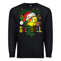 Black Santa's Favorite Softball player Premium Sweatshirt - NancyCooperArtShop