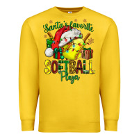 Lemon Santa's Favorite Softball player Premium Sweatshirt - NancyCooperArtShop