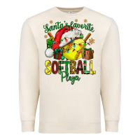 Sandshell Santa's Favorite Softball player Premium Sweatshirt - NancyCooperArtShop
