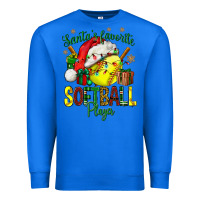 True Royal Santa's Favorite Softball player Premium Sweatshirt - NancyCooperArtShop
