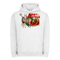 Pigment Lunar Rock Merry Christmas Deer Urban Hoodie - LillyAllenDesigns