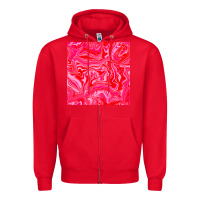 Red valentines day marble seamless pattern Zipper Hoodie - BundleAndBundleShop