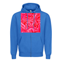 Valentines Day Marble Seamless Pattern Zipper Hoodie | Teevron