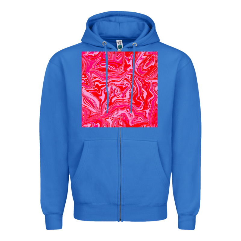 Valentines Day Marble Seamless Pattern Zipper Hoodie by BundleAndBundleShop | Teevron